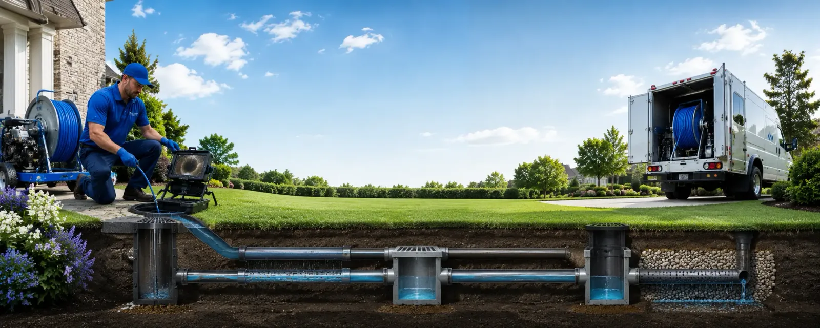Outdoor drain cleaning information for Palmer, IL